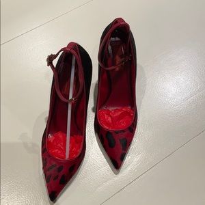 Valentino Leopard Red Pump